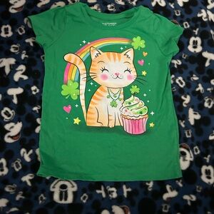 Girls Size 4T Childrens Place St. Patricks Day Graphic Kids T-Shirt
